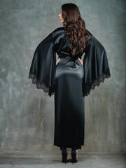 18th Century Bathrobe Goth Girl Women's Lace Vintage Yukata