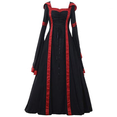 18th Century A-Line/Princess Square Neck Long Length Floor-Length Medieval Renaissance Celtic Fantasy Masquerade Party & Evening Dress