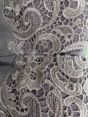 2 Pieces A-Line/Princess Scoop Floor-Length Mother of the Bride Dresses with Pleated & Lace Appliques